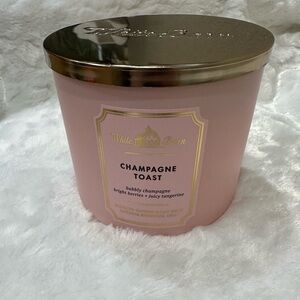 Champagne Toast White Barn/Bath & Body Works 3-wick Candle 14.5 oz Gift NEW